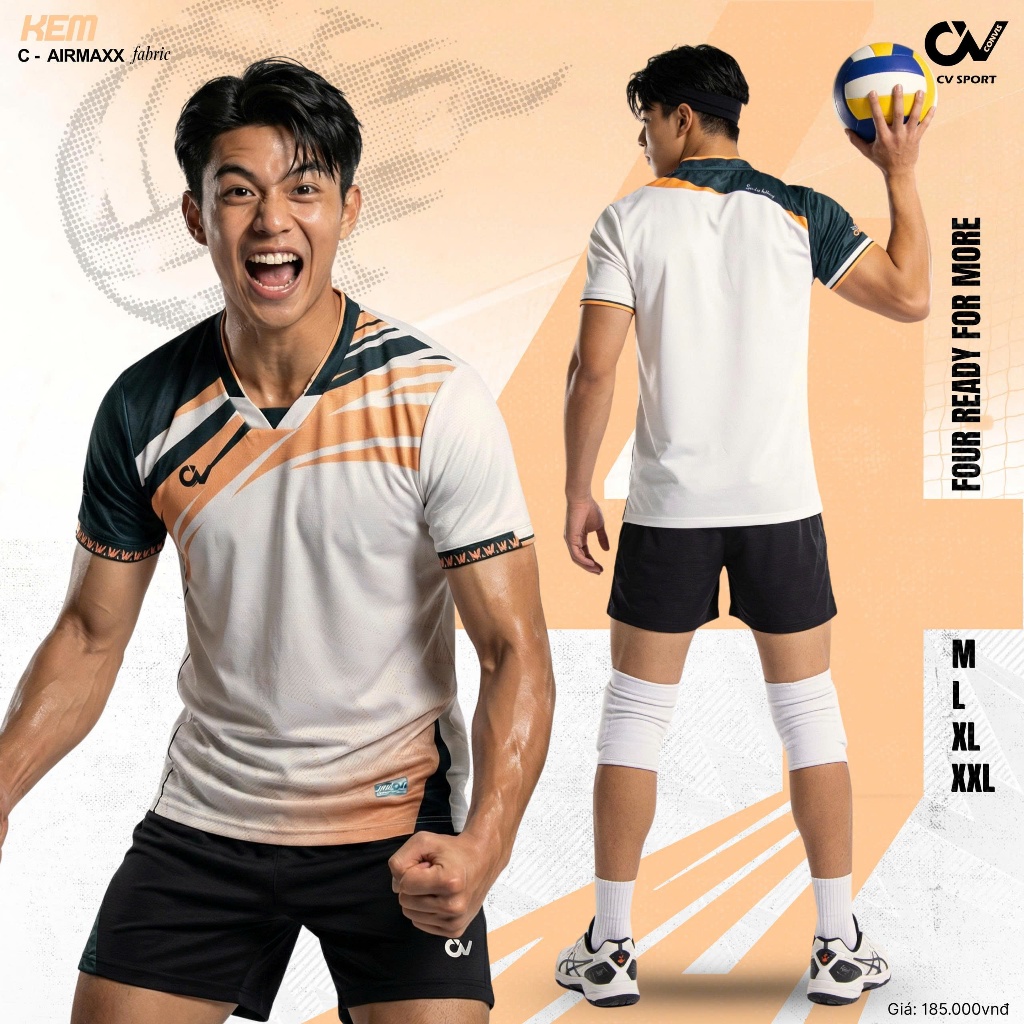 BST Quần Áo Bóng Chuyền CV CV04 Thun Mè C-Airmaxx Thoáng Khí Thể Thao Đương Đại_thumbnail_7