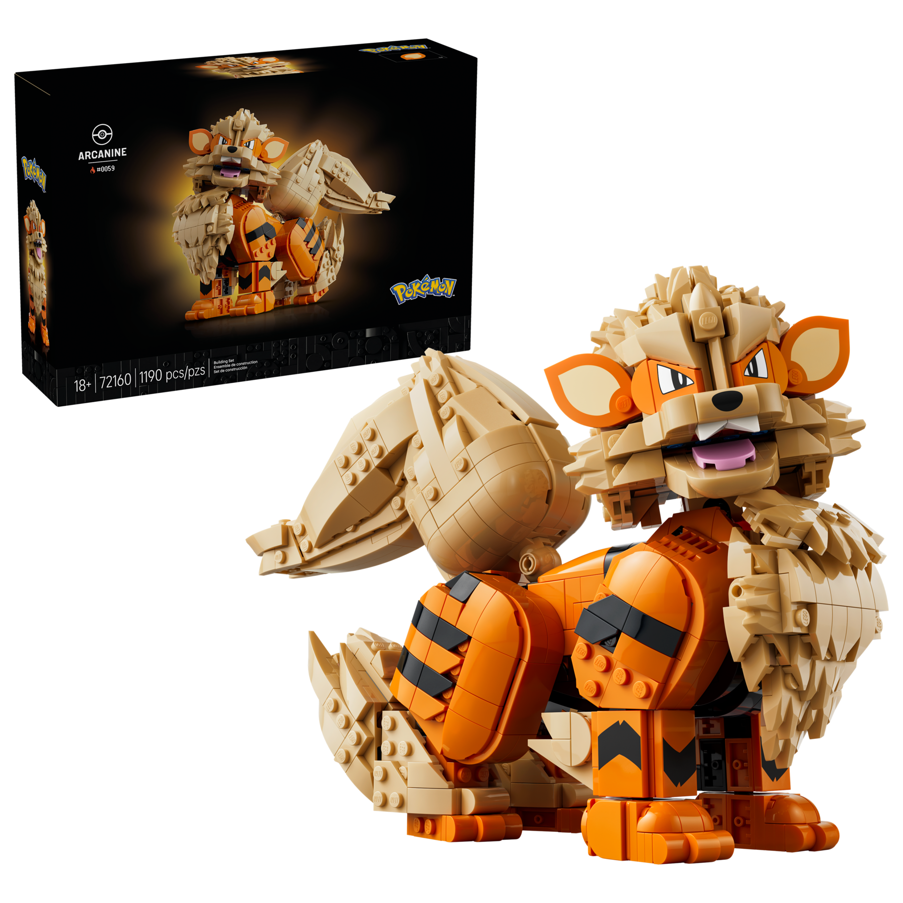Mô Hình Lắp Ráp Non LEGO Arcanine