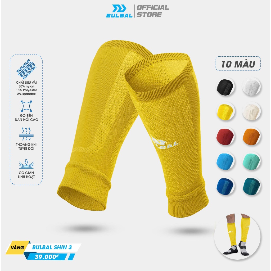 Tất Vớ Ống Bóng Đá Bulbal Shin 3 (1 Đôi) Bảo Vệ Bắp Chân Ống Đồng Thể Thao Đương Đại_thumbnail_2