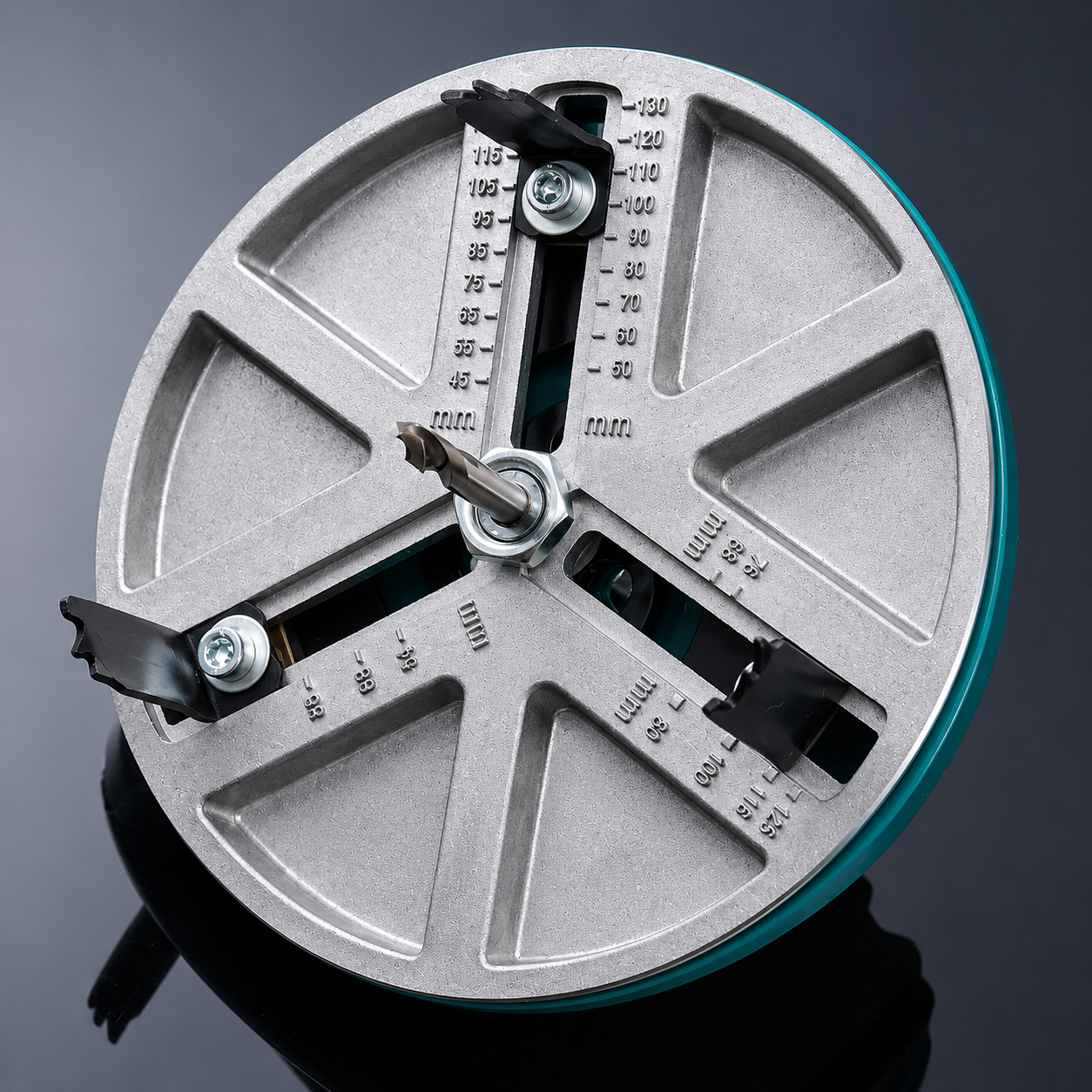 Dụng cụ khoét lỗ gỗ, thạch cao, nhựa, kích thước điều chỉnh 45-130mm, gắn máy khoan_thumbnail_2