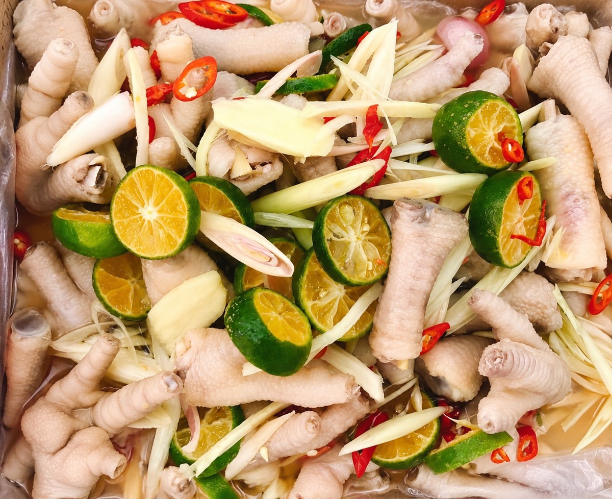 Lemongrass and Kumquat-Marinated Chicken Feet