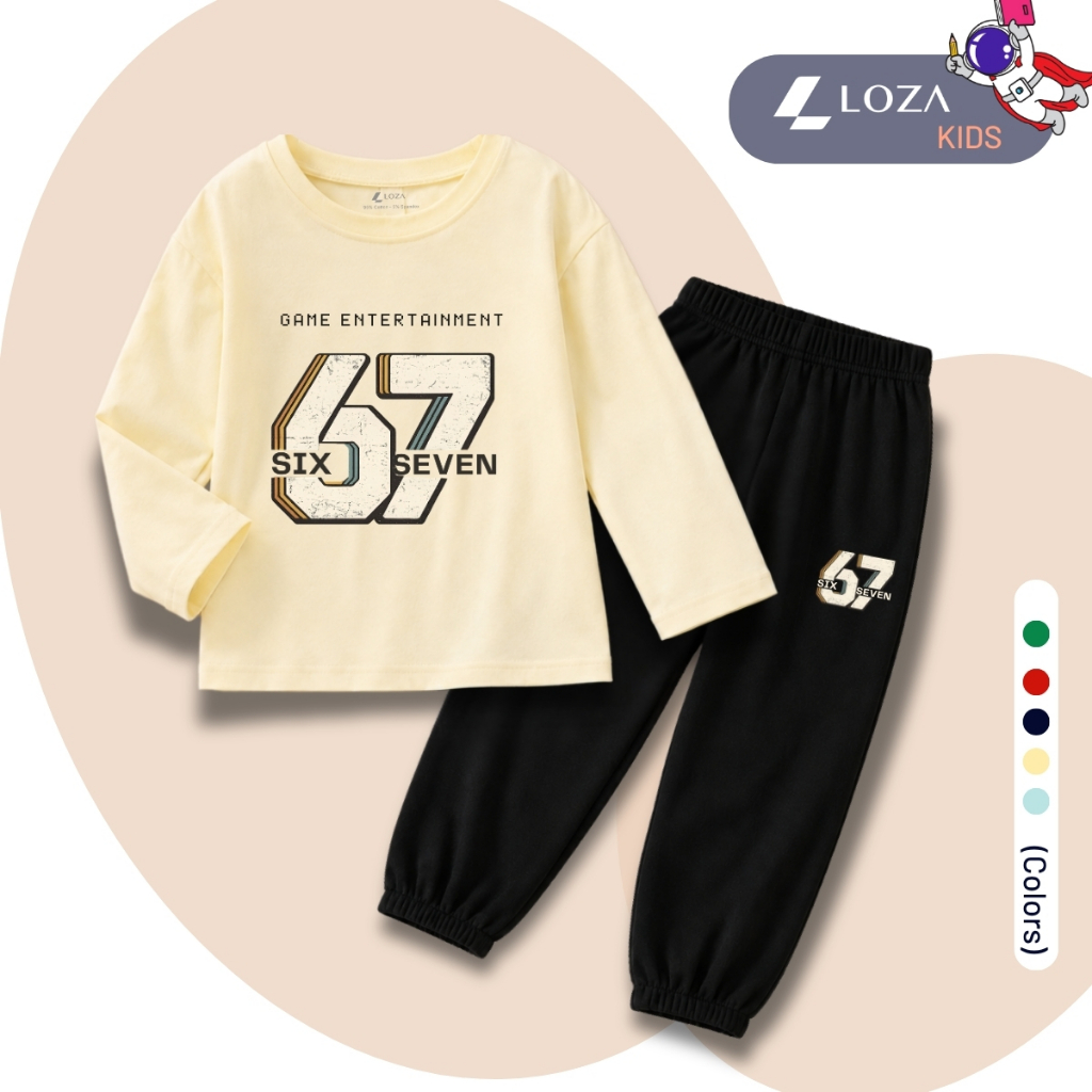 Set bộ Thu  Đông chất liệu cotton bé trai, bé gái hình số 67 - Loza BW739_thumbnail_3