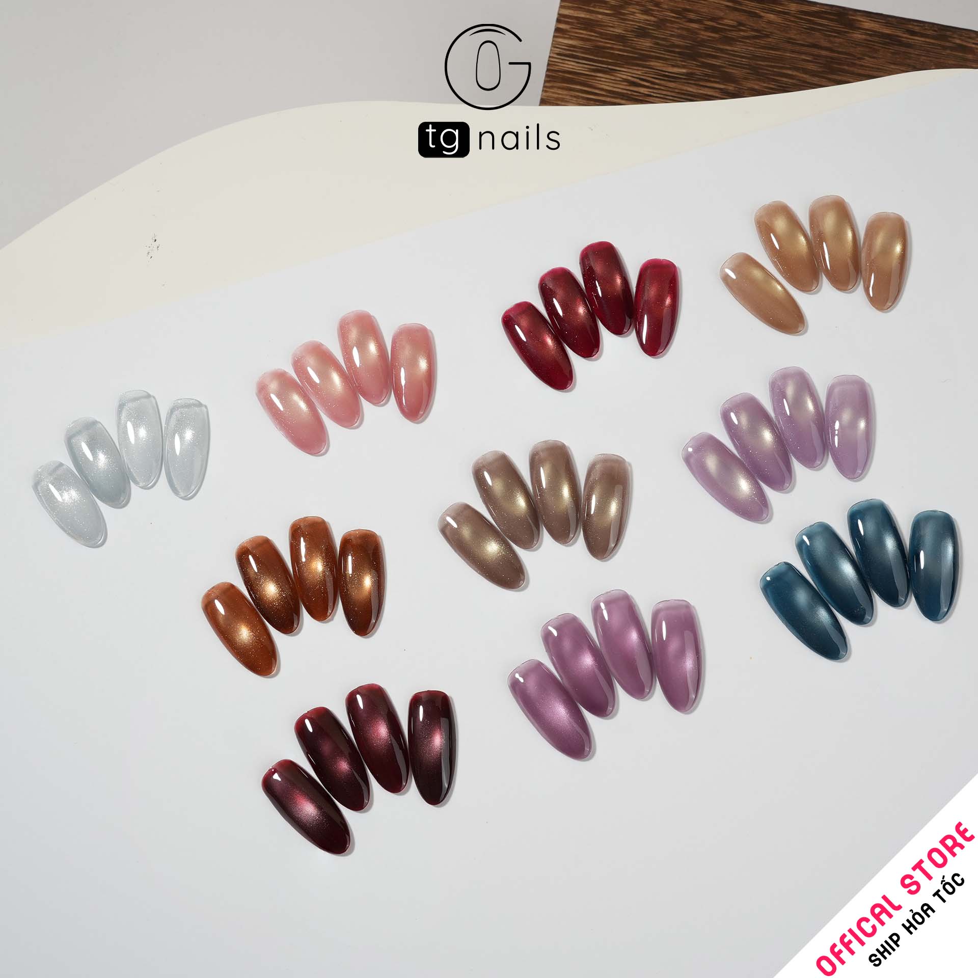 ยาทาเล็บเจล TG Nails ลายดาวแคทอาย ขนาด 10 กรัม