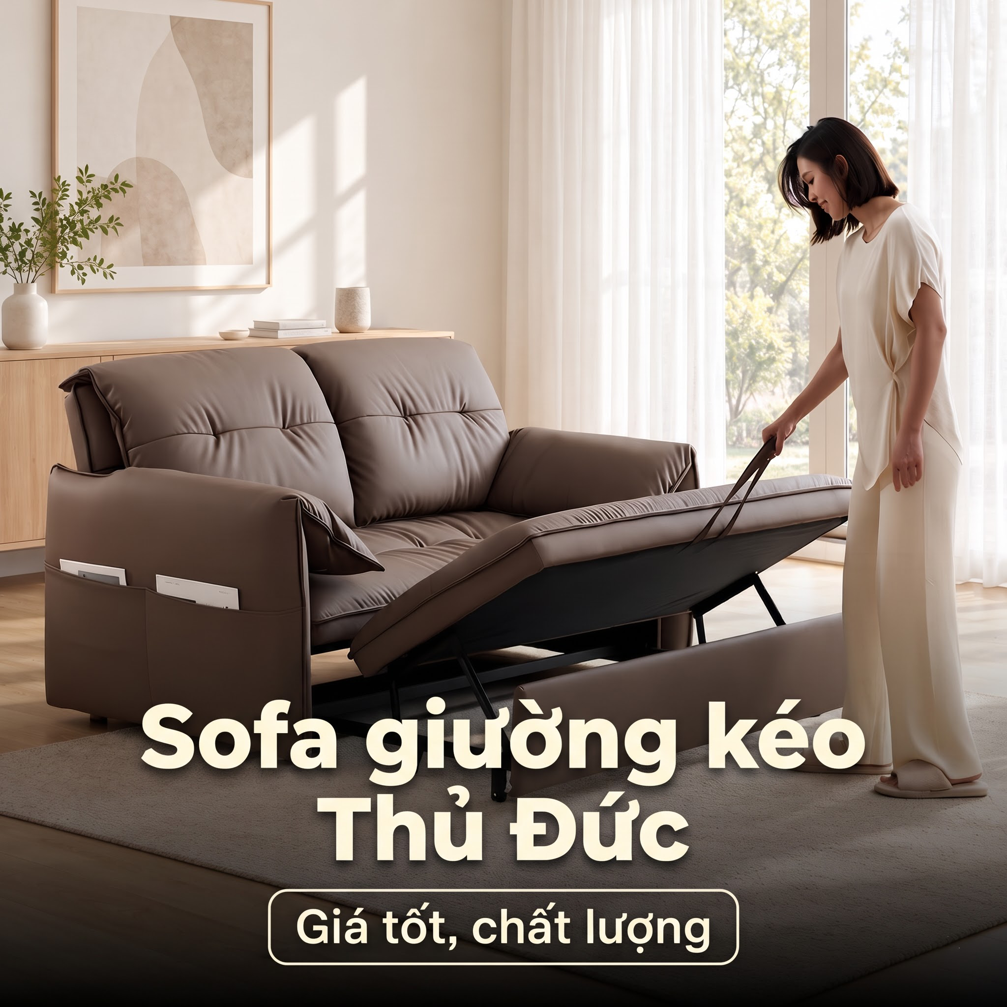 Sofa giường kéo Thủ Đức giá tốt tại 82 Đinh Thị Thi