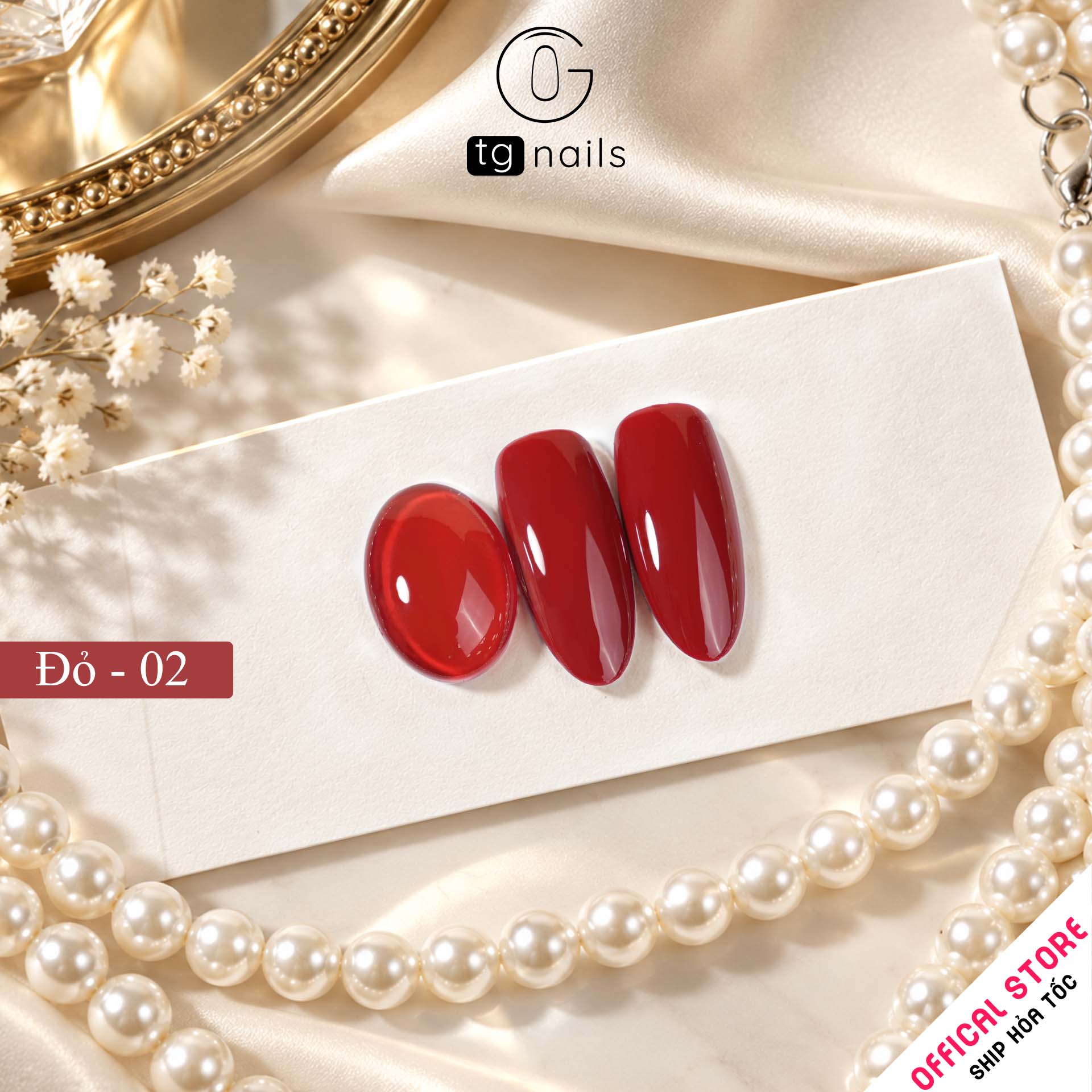 Sơn gel Đỏ chai 10g TG Nails_thumbnail_3