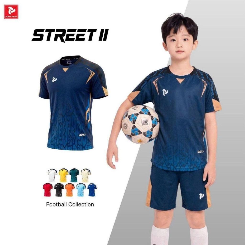 BST Quần Áo Bóng Đá Trẻ Em Just Play Street 2 Thun Lạnh Cao Cấp Thể Thao Đương Đại_thumbnail_3