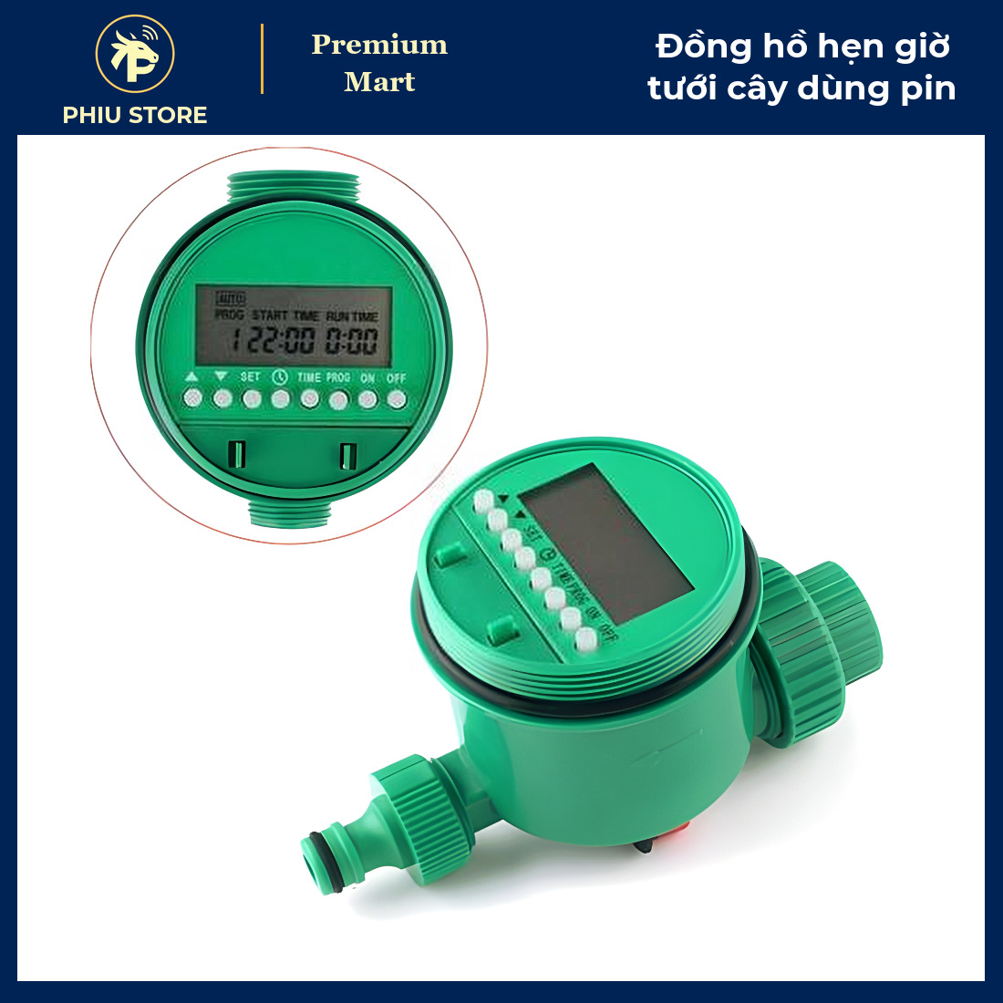 Đồng Hồ Hẹn Giờ Tưới Cây Tự Động Dùng Pin AAA, Ren 1/2 Inch, 16 Chương Trình - Tưới Nhỏ Giọt, Phun Sương - PHIU STORE_thumbnail_1