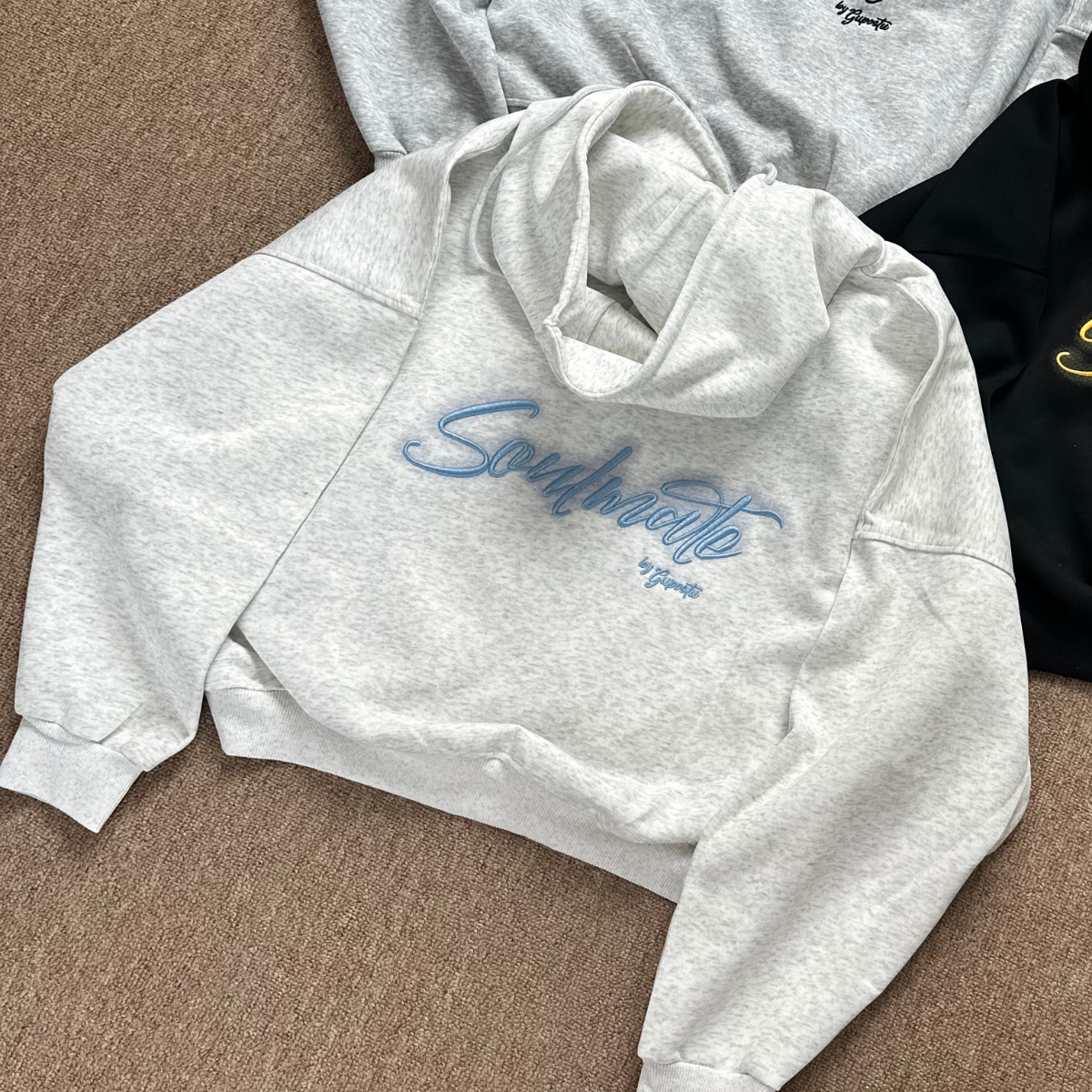 Áo Hoodie Zip Soulmate GUPO Áo Khoác Nỉ Ép Hàn 380GSM Thêu Nổi Form Boxy Unisex Local Brand - AKN-01_thumbnail_7