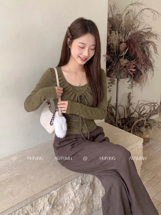 Lucas - Set áo thun hoa nhí + áo khoác buộc lơ dáng lửng ôm viền ngực_thumbnail_4
