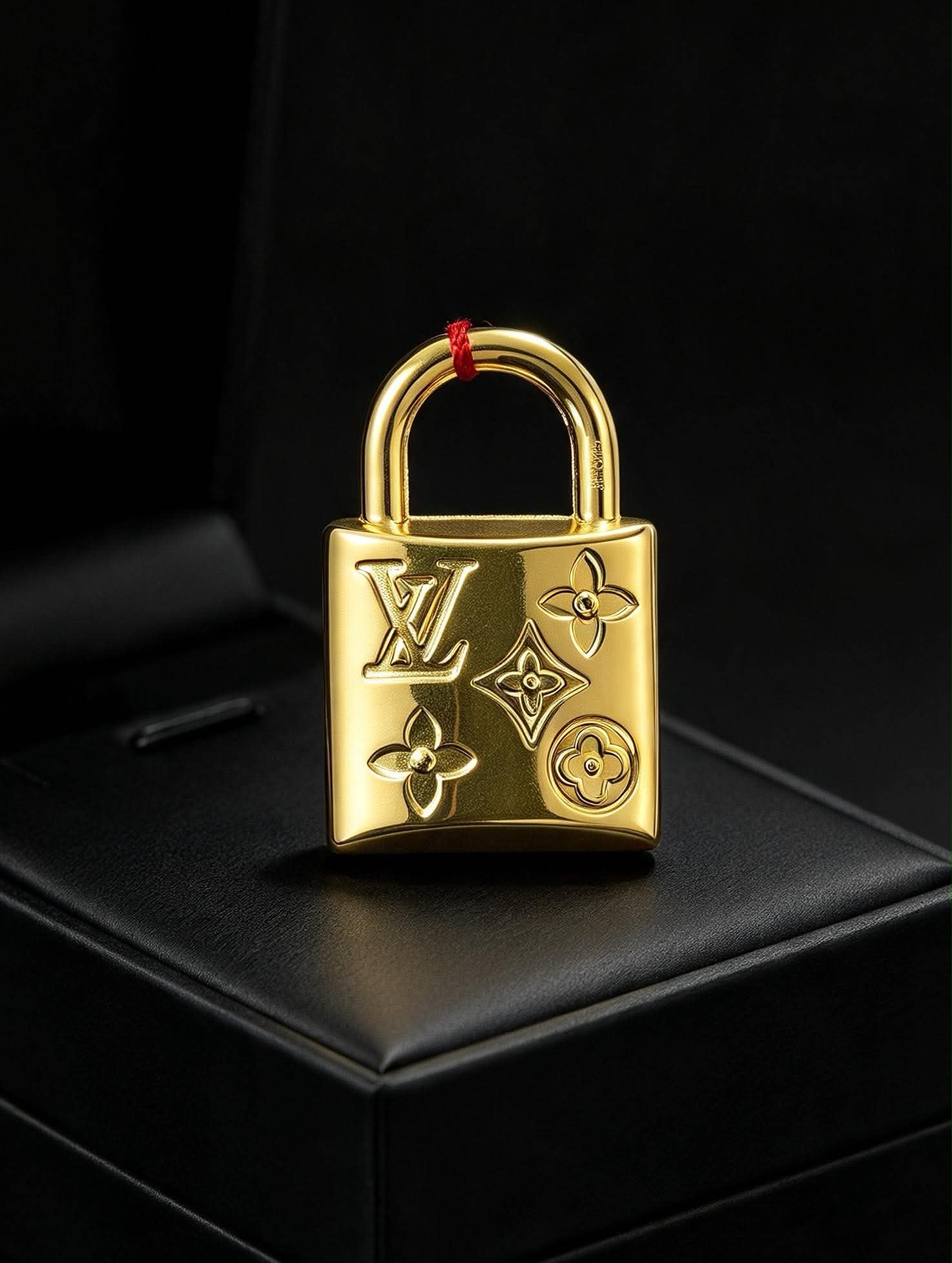 BIG LV PADLOCK PENDANT