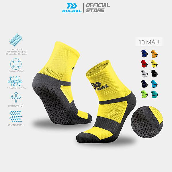 Tất Vớ Chống Trơn Bulbal (1 Đôi) Tất Đá Banh Chống Trượt Đá Bóng Lửng Chất Liệu Cotton Ngăn Mùi Hôi_thumbnail_2