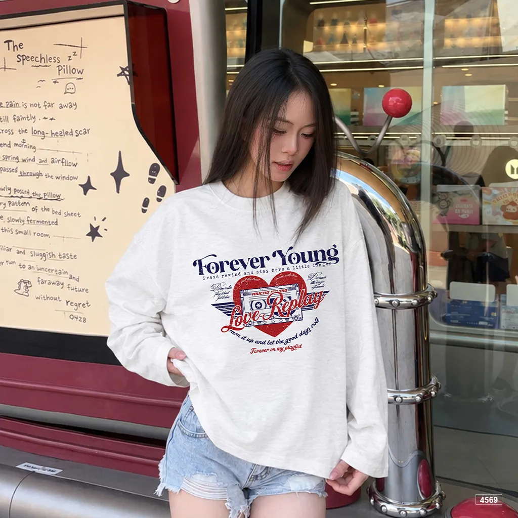 Áo thun boxy cotton xước Miucho phong cách thể thao Mỹ 4569_thumbnail_3
