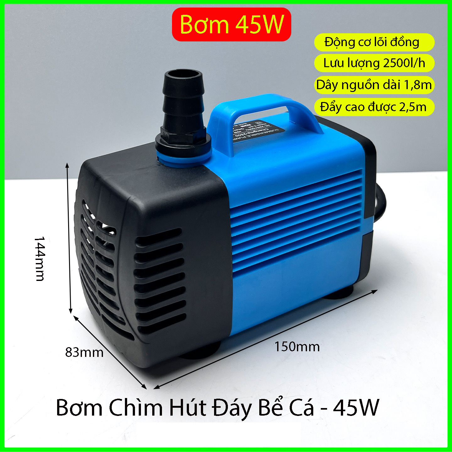 Máy bơm chìm bể cá,hút cặn đáy bể cá, làm non bộ tiểu cảnh, làm mát thiết bị, bơm lọc nước, thác nước_thumbnail_2