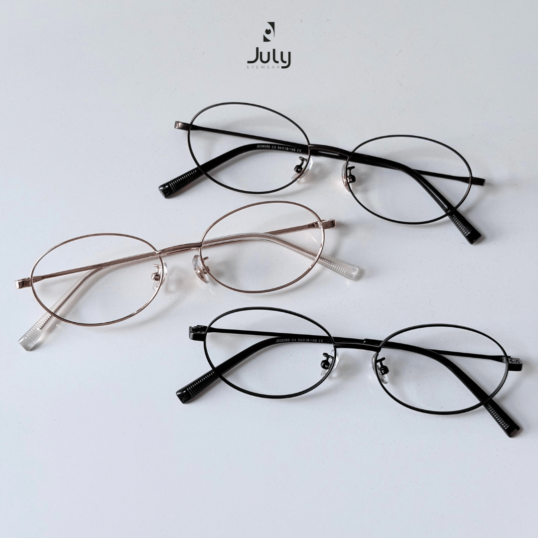[GLARE] Gọng Kính Titanium Form Oval Nhỏ