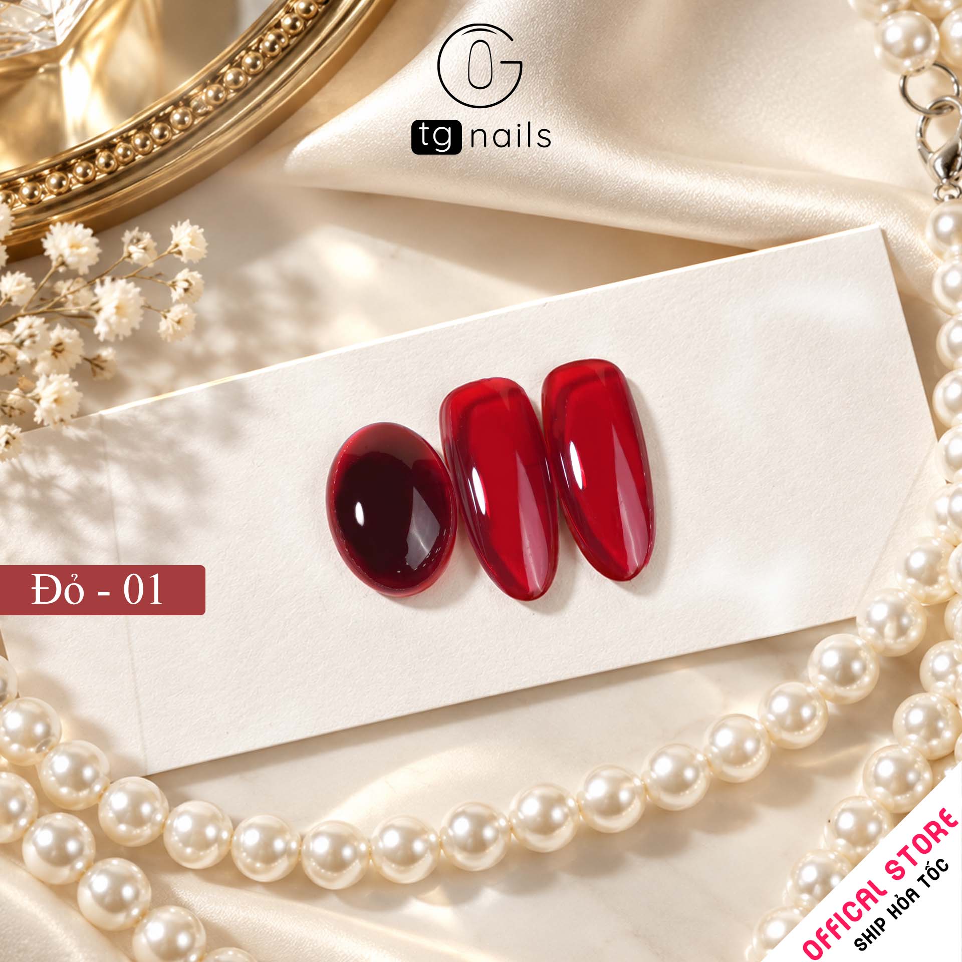 Sơn gel Đỏ chai 10g TG Nails_thumbnail_2