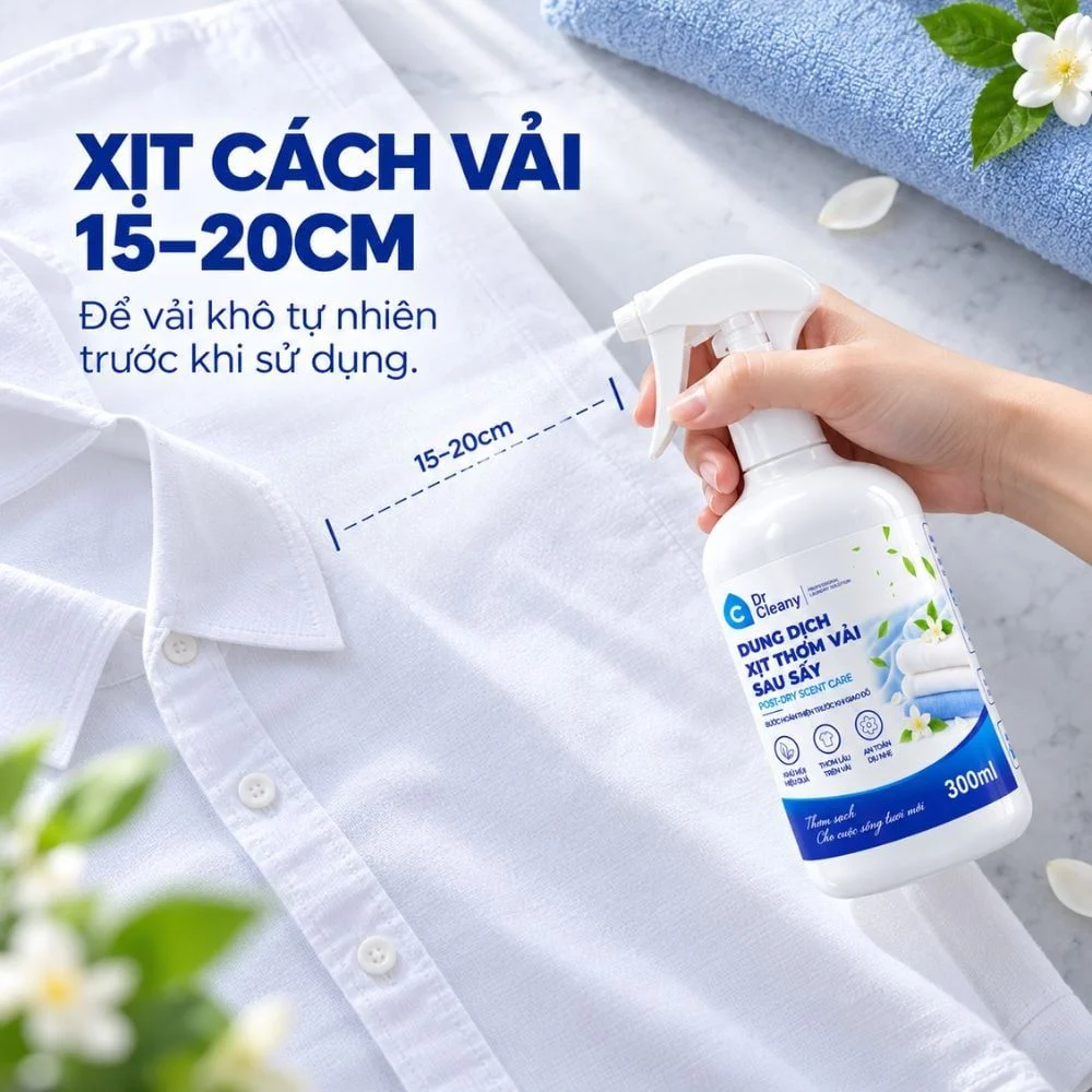 Chai xịt thơm vải sau sấy Dr Cleany 300ml_thumbnail_8
