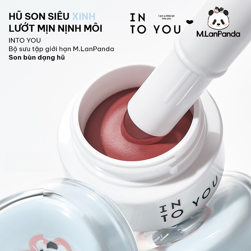 [INTO YOU] Son bùn hũ Into You Shero Super Matte Lip & Cheek Mud 5g (phiên bản gấu Panda)