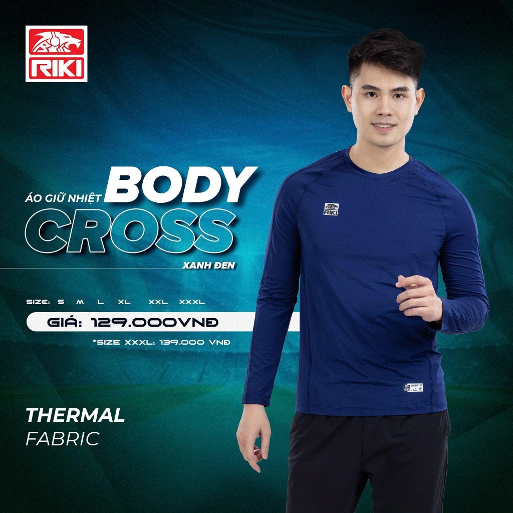 Áo Body Riki Tay Dài Áo Lót Giữ Nhiệt Chống Nắng Thun Thể Thao Co Giãn Thoáng Khí_thumbnail_4