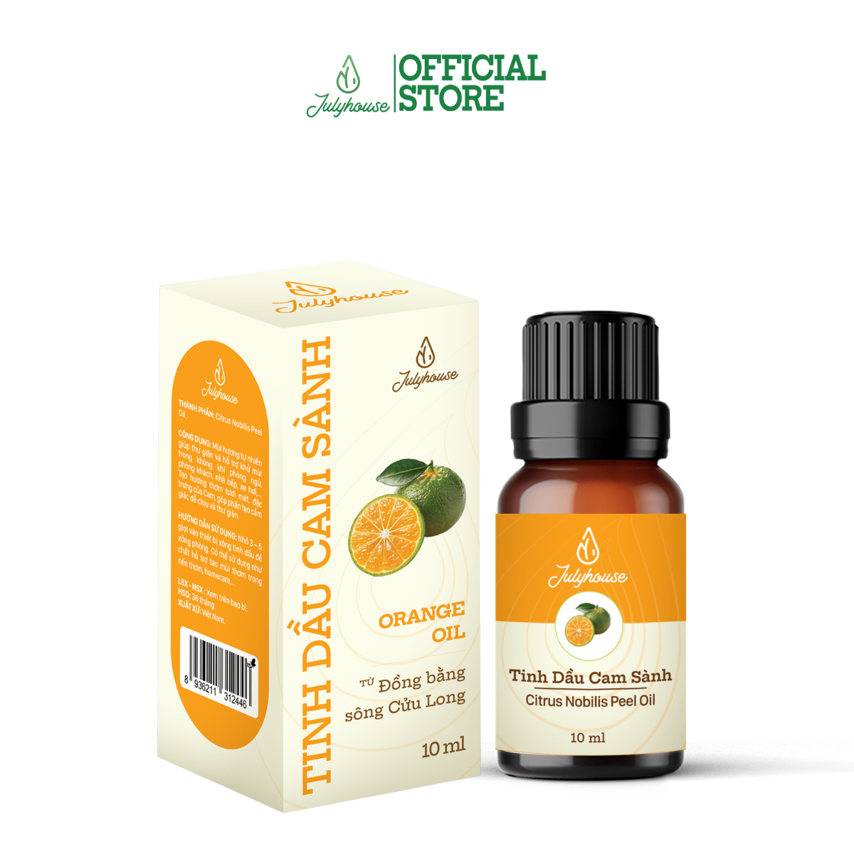 Tinh dầu Cam Đồng bằng Sông Cửu Long 10ml