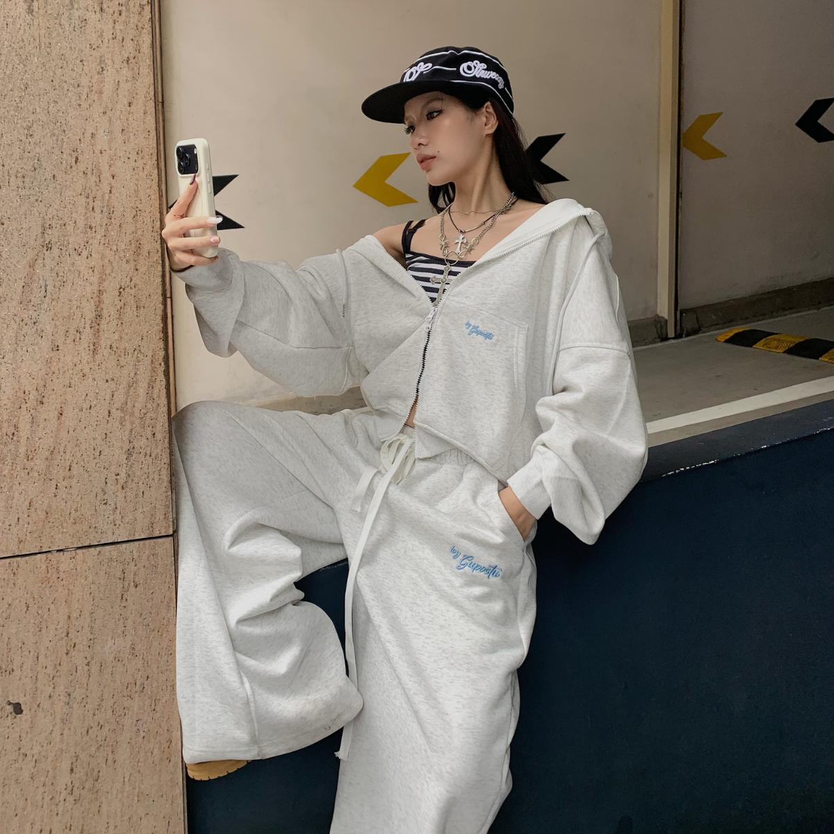 Áo Hoodie Zip Soulmate GUPO Áo Khoác Nỉ Ép Hàn 380GSM Thêu Nổi Form Boxy Unisex Local Brand - AKN-01_thumbnail_5