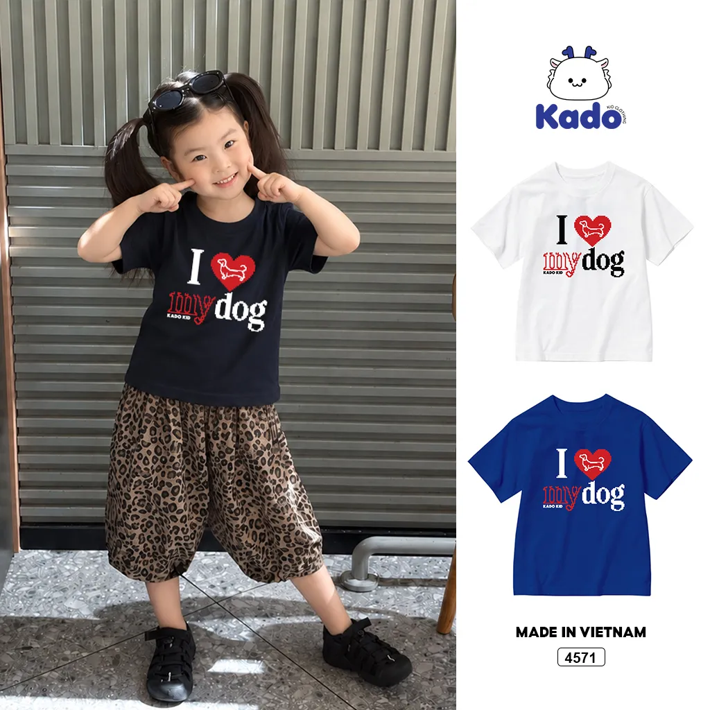 Áo thun trẻ em Kado hình cún dễ thương 4571