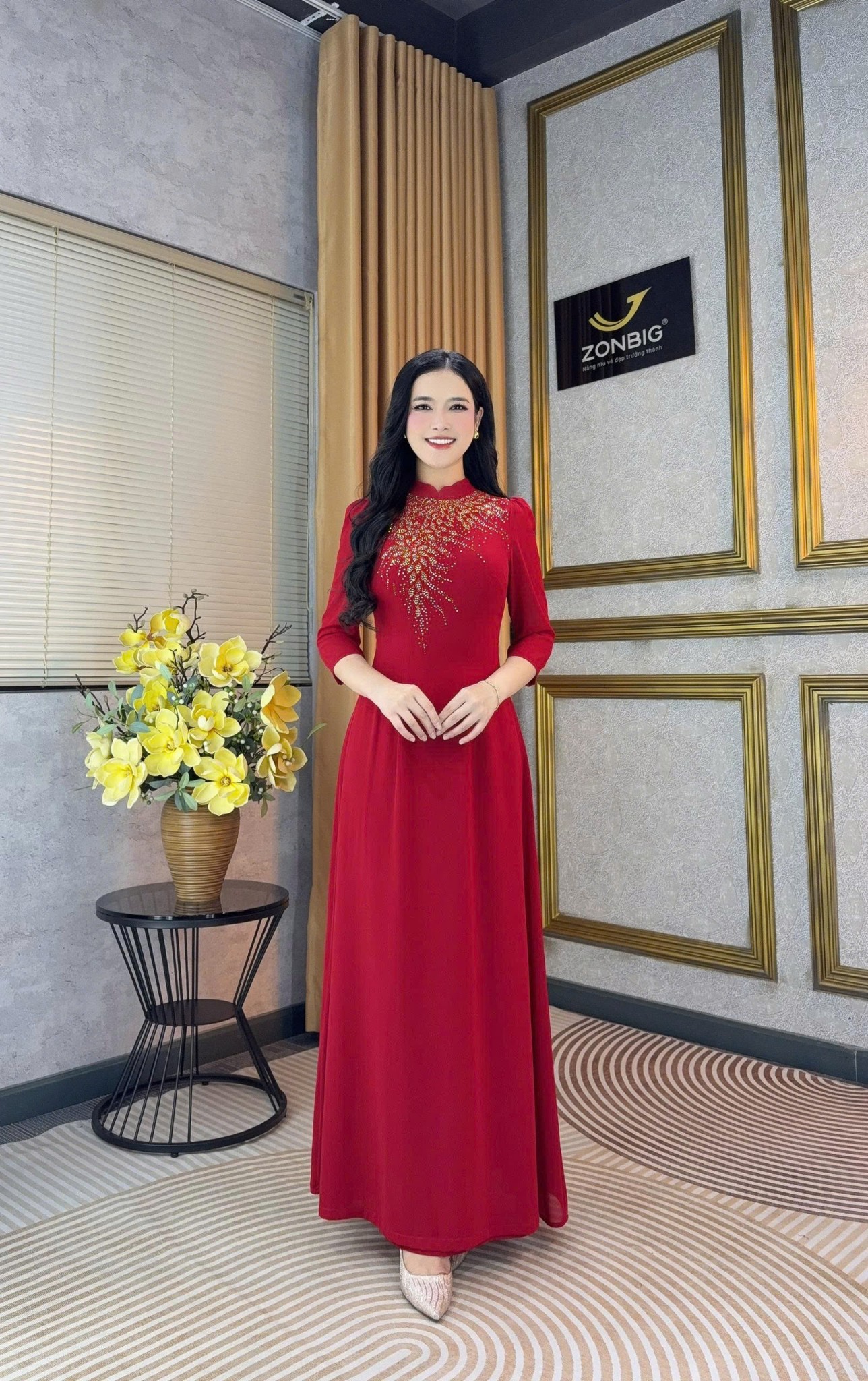 Đầm giả áo dài - Y2232 - Thương hiệu ZONBIG