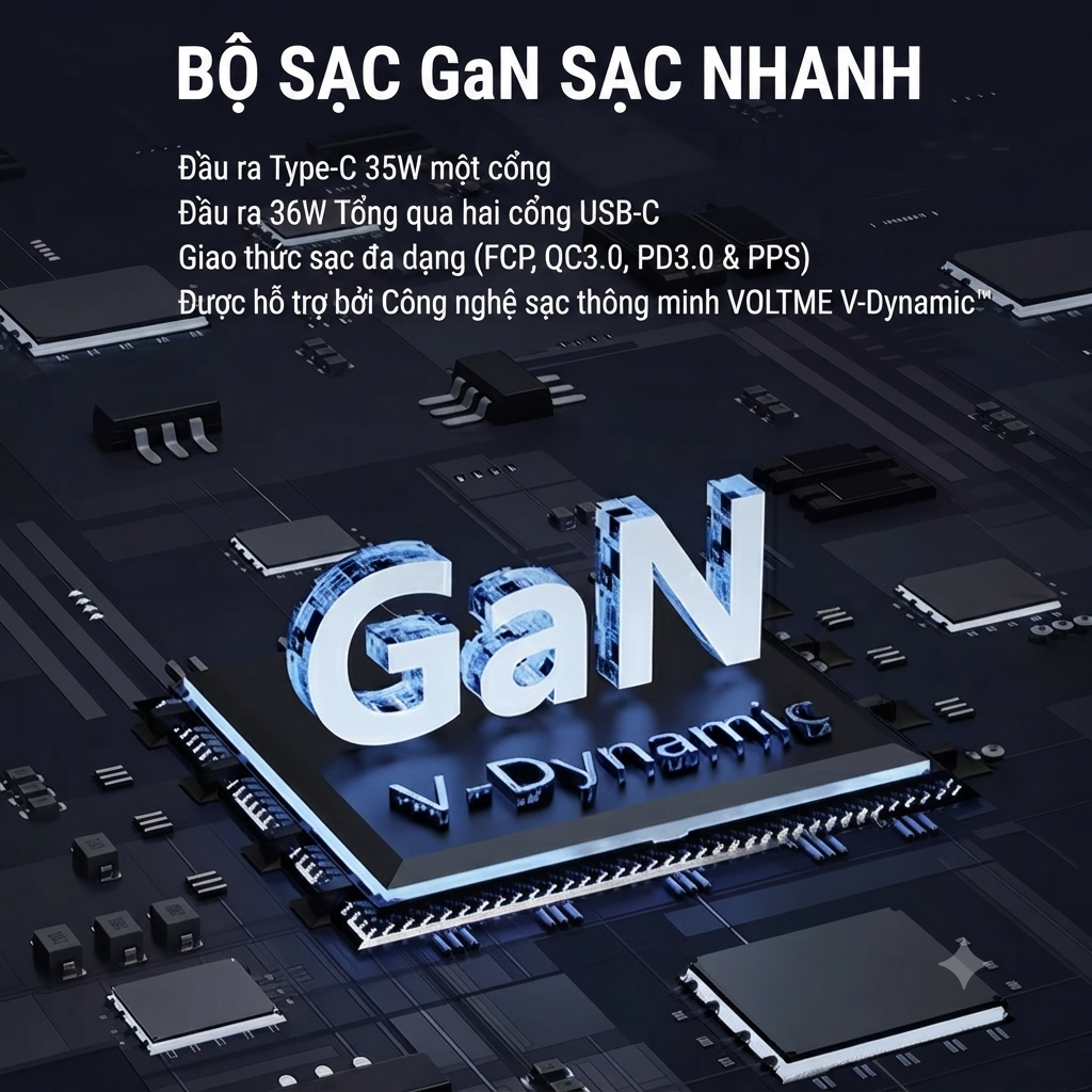 Củ Sạc Nhanh Voltme Revo 35 Duo GaN 35W (2 Cổng Type-C)_thumbnail_3