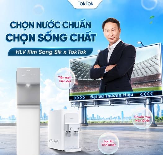 HLV Kim Sang Sik, đại sứ thương hiệu TokTok