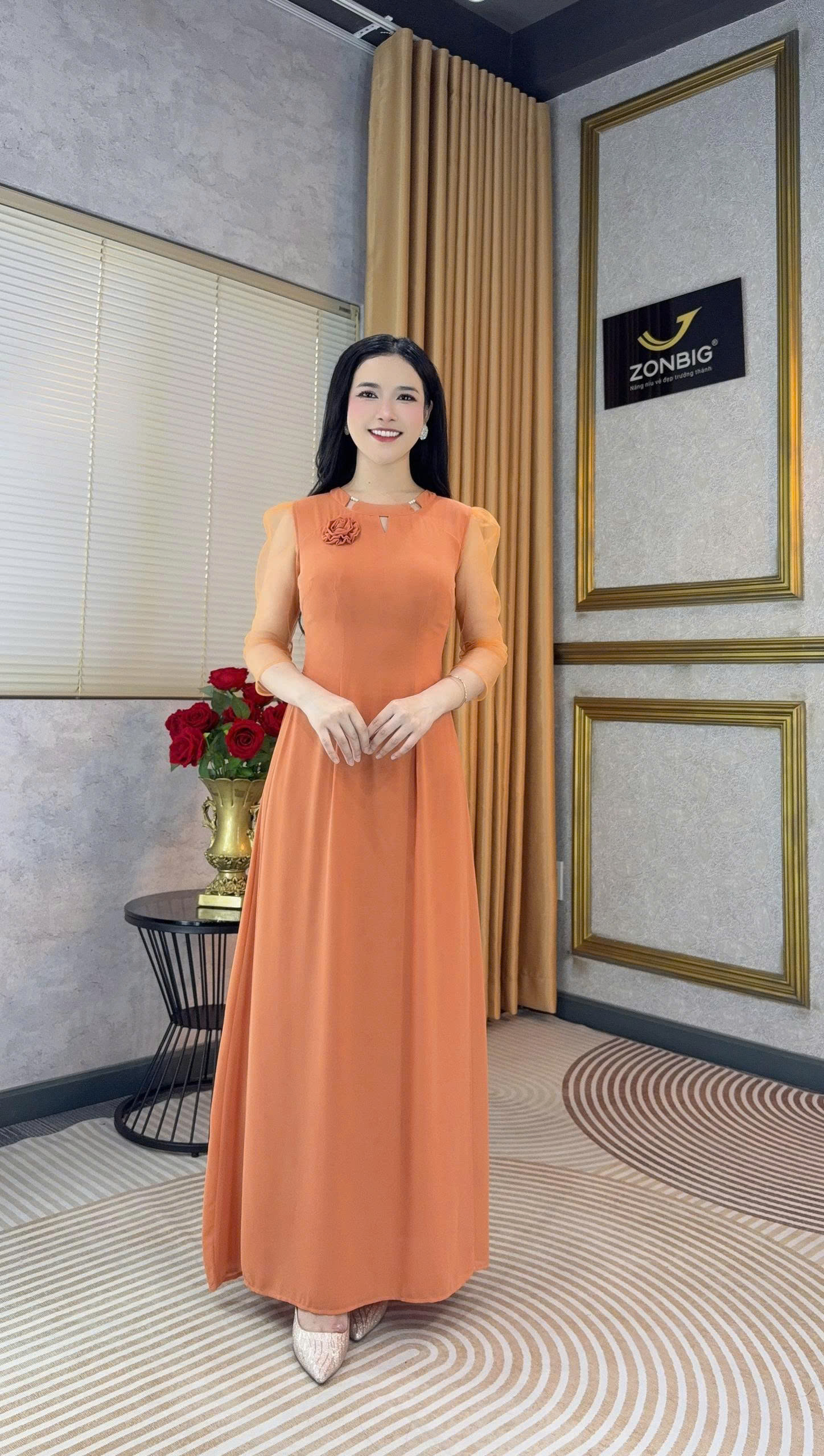 Đầm giả áo dài - Y2231 - Thương hiệu ZONBIG_thumbnail_1