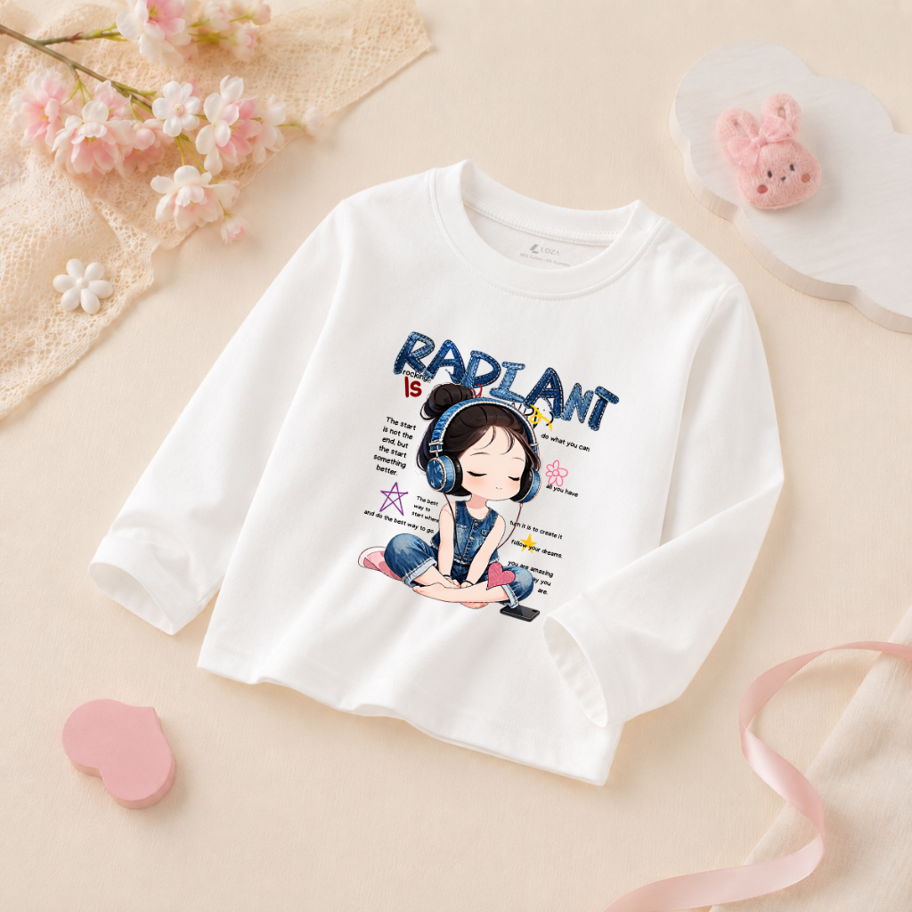 Áo thun dài tay bé gái nhiều hình in cô gái dễ thương - Loza Kids  KT015_thumbnail_9