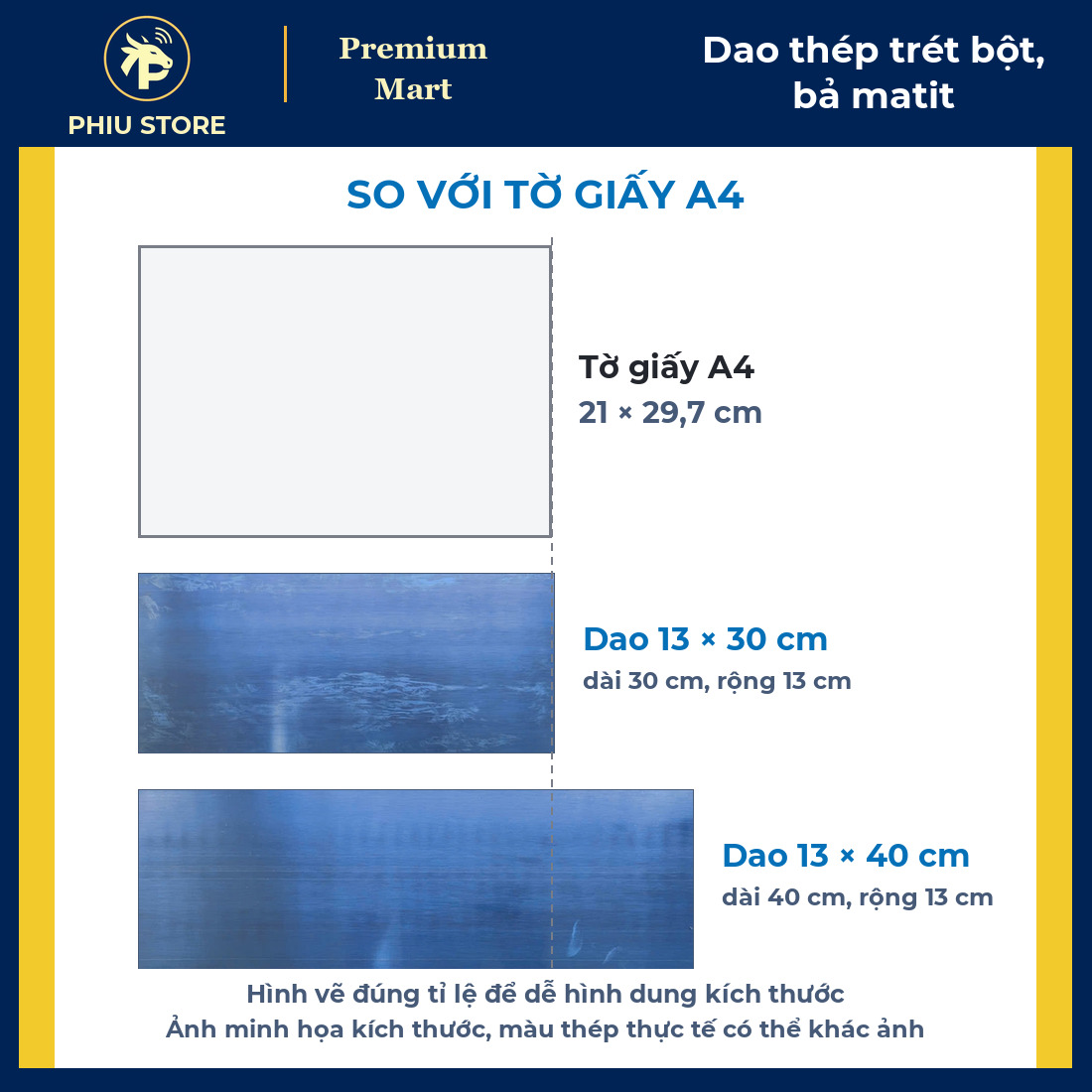 Dao Thép Trét Bột, Bả Matit Bản Dài 30 cm, 40 cm (Rộng 13 cm) - Trám Khuyết Điểm Bề Mặt - PHIU STORE_thumbnail_4