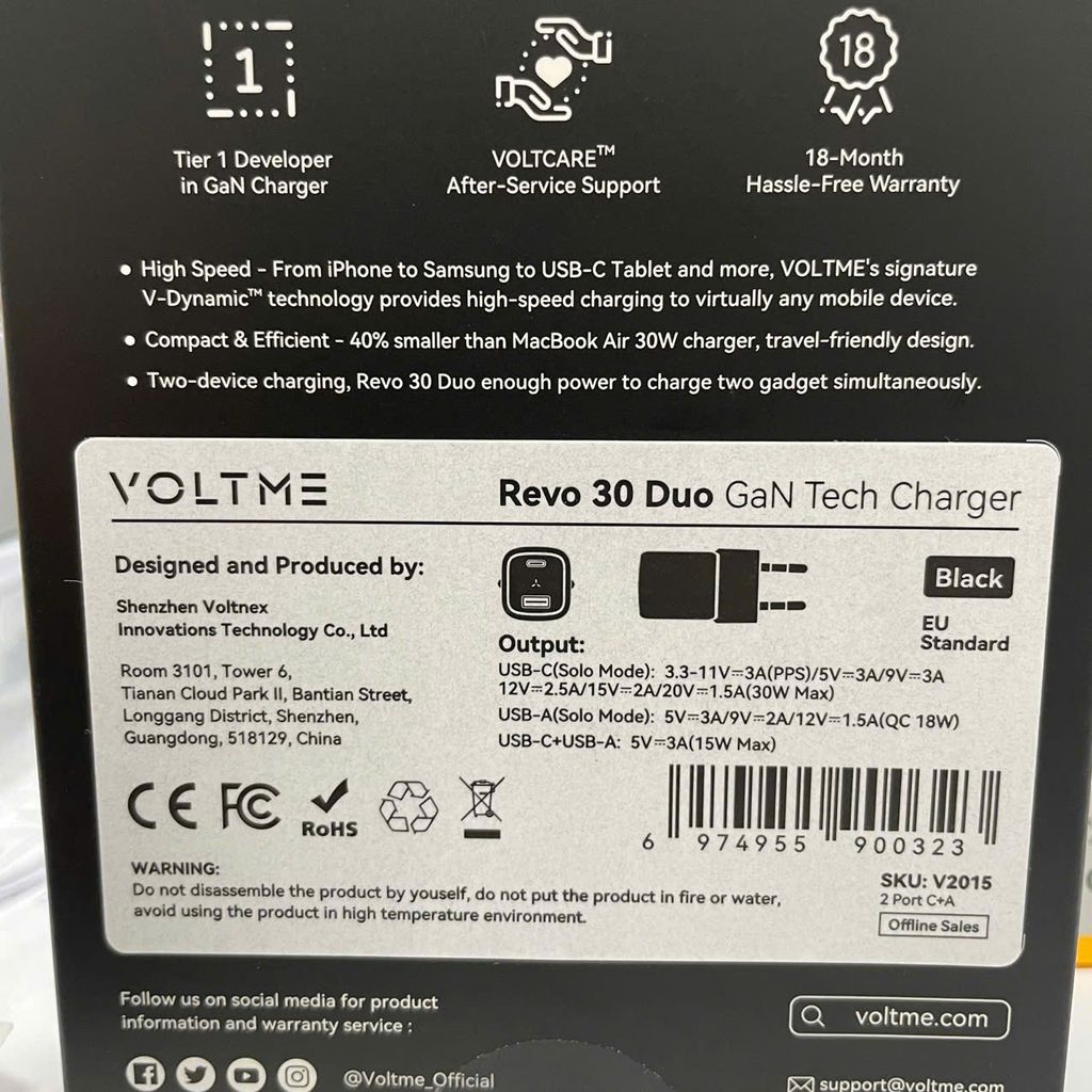 Củ Sạc Nhanh Voltme Revo 30 Duo GaN 30W (USB-C & USB-A)_thumbnail_4