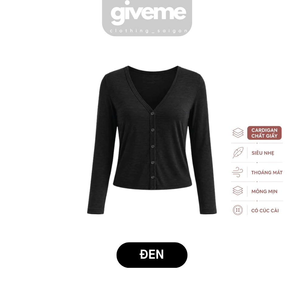 Áo khoác cardigan thun giấy - AKTG001