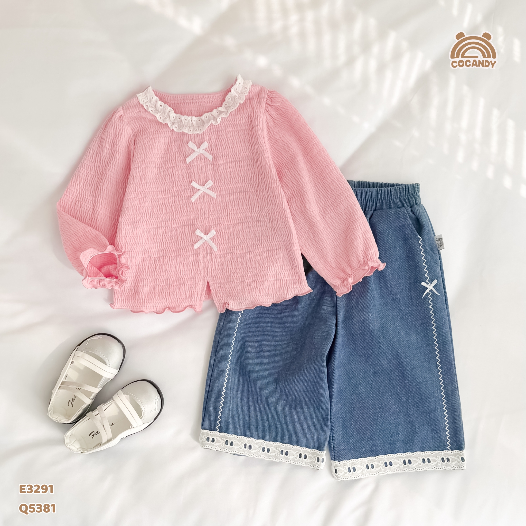 Quần dài loang XANH jeans diễu chỉ sóng_thumbnail_5