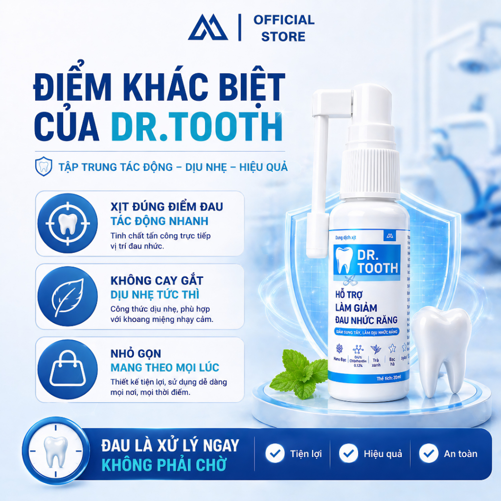 [Bộ 3 tiết kiệm] 2 Dung dịch xịt Dr.Tooth + 1 Nước súc miệng Dr.Tooth_thumbnail_6