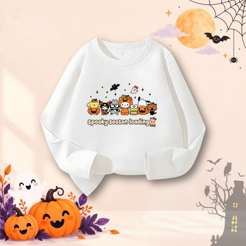 Áo thun dài tay bé gái nhiều hình in Halloween - Loza Kids KT017_thumbnail_6