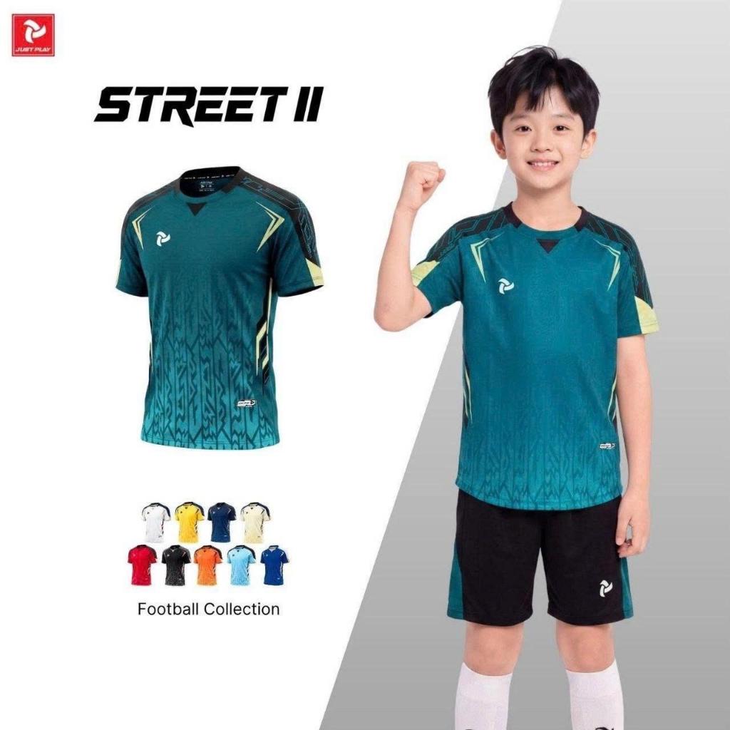 BST Quần Áo Bóng Đá Trẻ Em Just Play Street 2 Thun Lạnh Cao Cấp Thể Thao Đương Đại_thumbnail_4