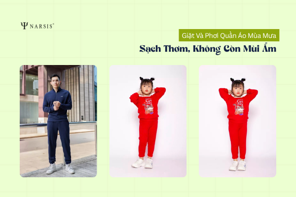 Cách Giặt Và Phơi Quần Áo Mùa Mưa Để Không Bị Mùi Ẩm