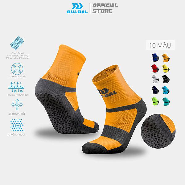 Tất Vớ Chống Trơn Bulbal (1 Đôi) Tất Đá Banh Chống Trượt Đá Bóng Lửng Chất Liệu Cotton Ngăn Mùi Hôi_thumbnail_0