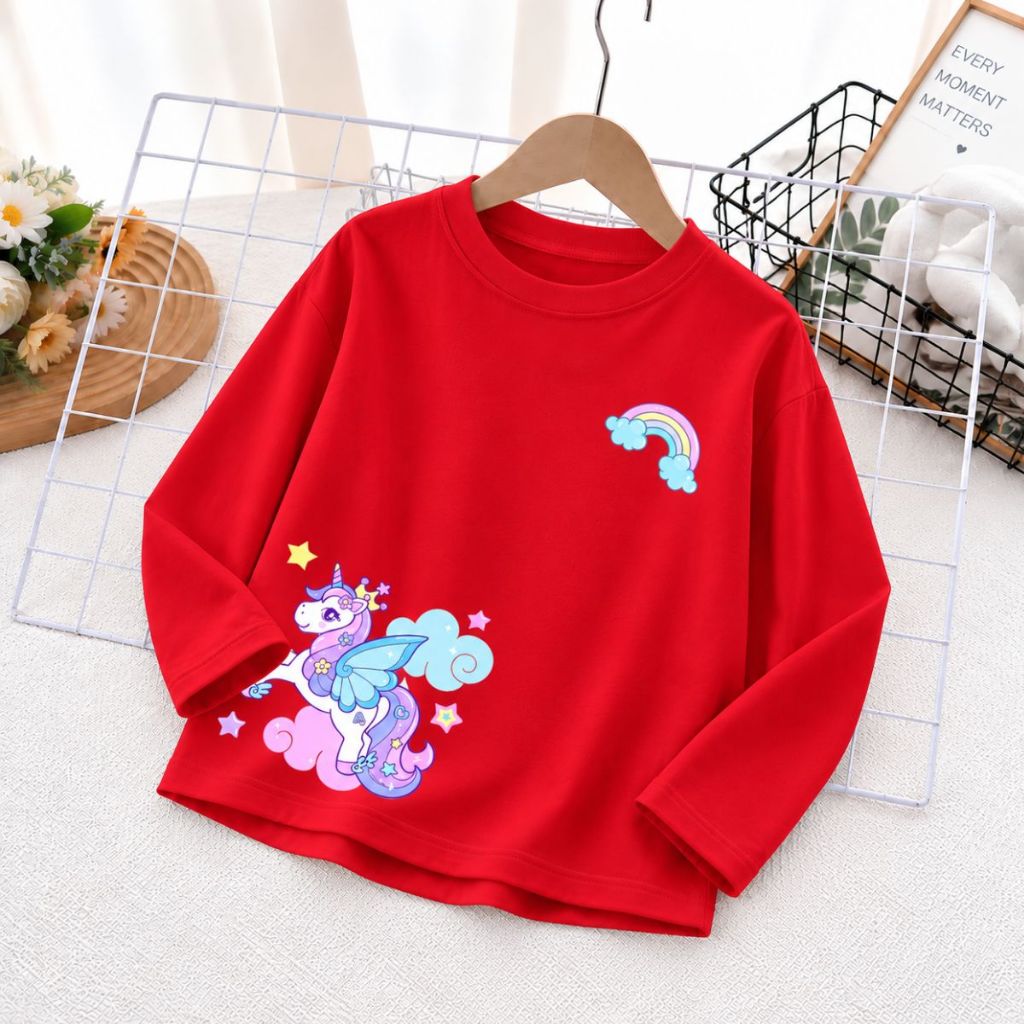 Áo thun dài tay bé gái hình Ngựa Pony dễ thương - Loza Kids  KT3732_thumbnail_10