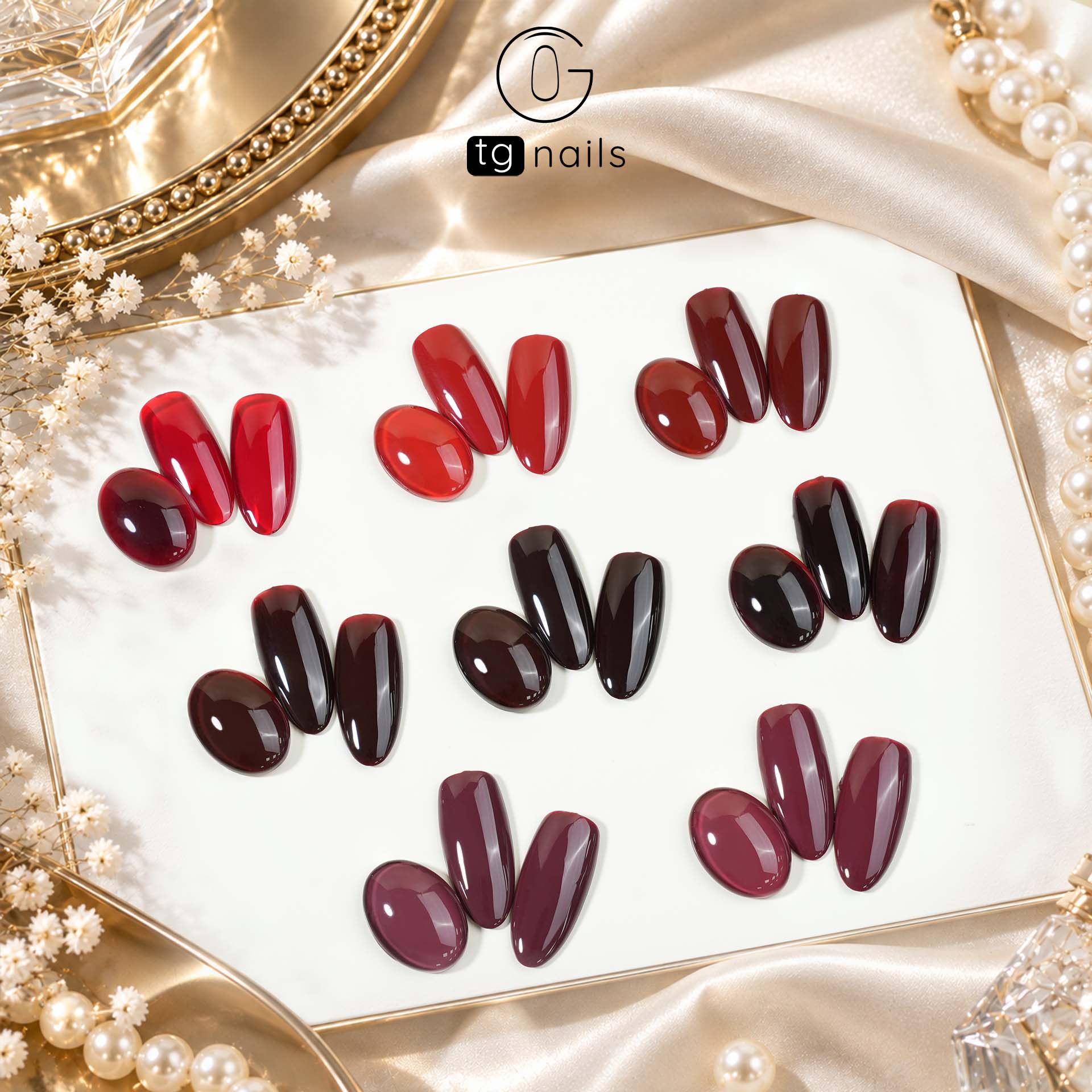 Sơn gel Đỏ chai 10g TG Nails