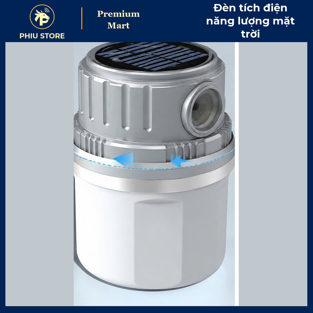Đèn Tích Điện Năng Lượng Mặt Trời Sạc Type-C, Có Móc Treo, Chống Thấm Nước - Đèn Cắm Trại, Đèn Dự Phòng Mất Điện - PHIU STORE_thumbnail_6