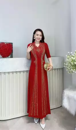 Đầm dáng dài sắc bạc M742_thumbnail_3