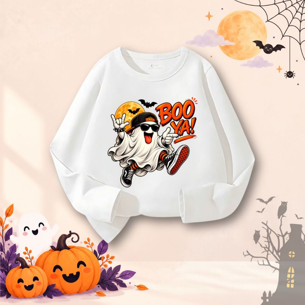 Áo thun dài tay bé trai nhiều hình in Halloween - Loza Kids KT018_thumbnail_1