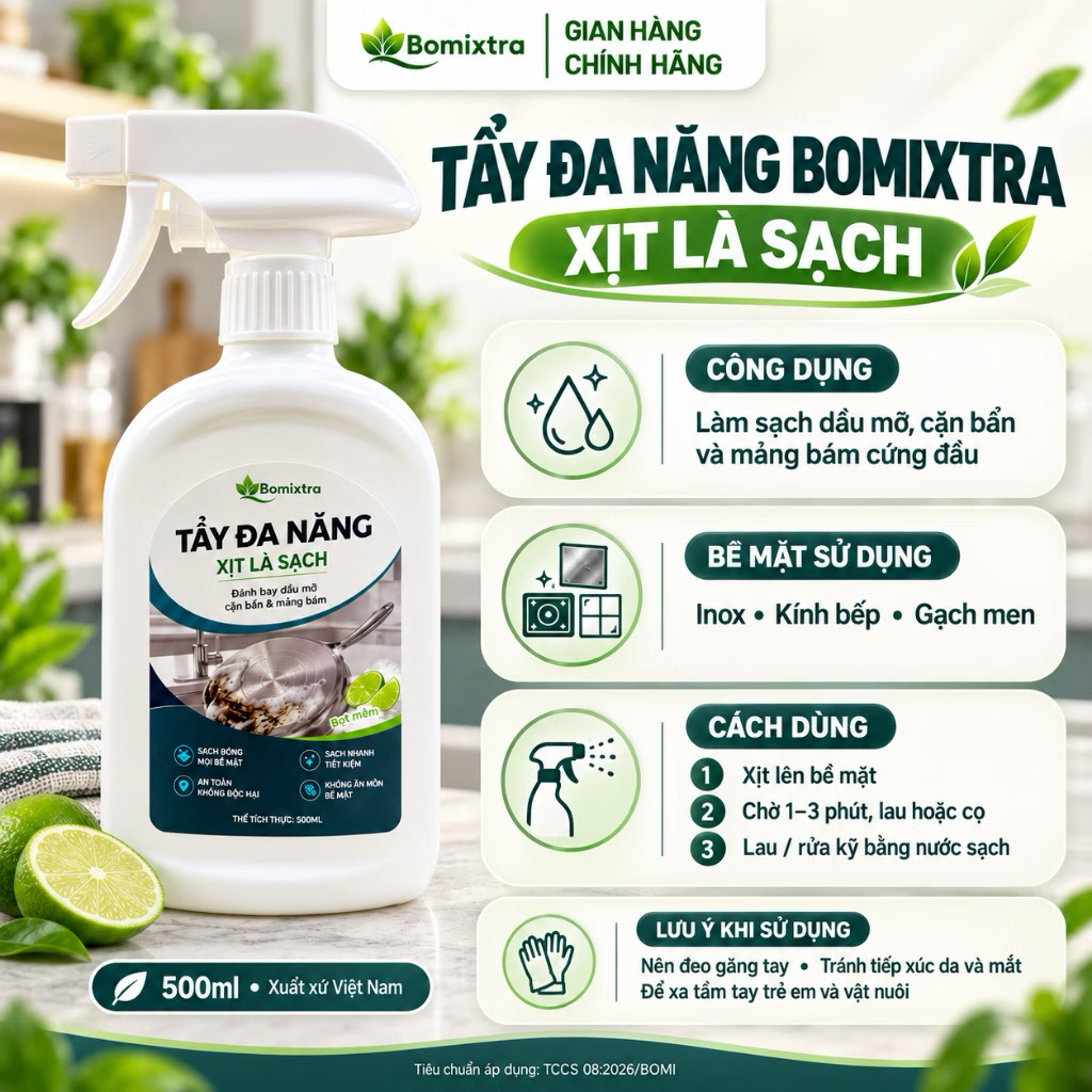 Xịt Tẩy Đa Năng Bomixtra 500ml – Đánh Bay Dầu Mỡ, Cháy Khét_thumbnail_2