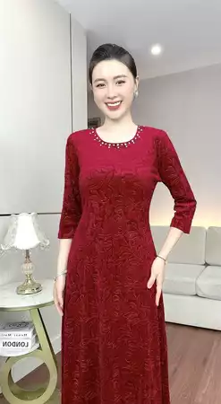 Đầm dáng dài tay lỡ A812_thumbnail_7