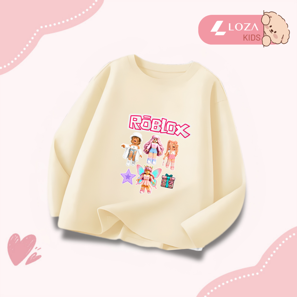 Áo thun dài tay bé gái hình Roblox dễ thương - Loza Kids  KT013_thumbnail_6