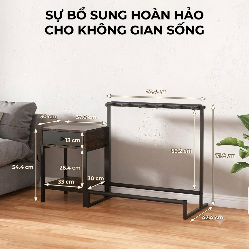 Kệ Decor Lưu Trữ Đa Năng YAMAGA HOME – Tab Đầu Giường & Khung Treo_thumbnail_1
