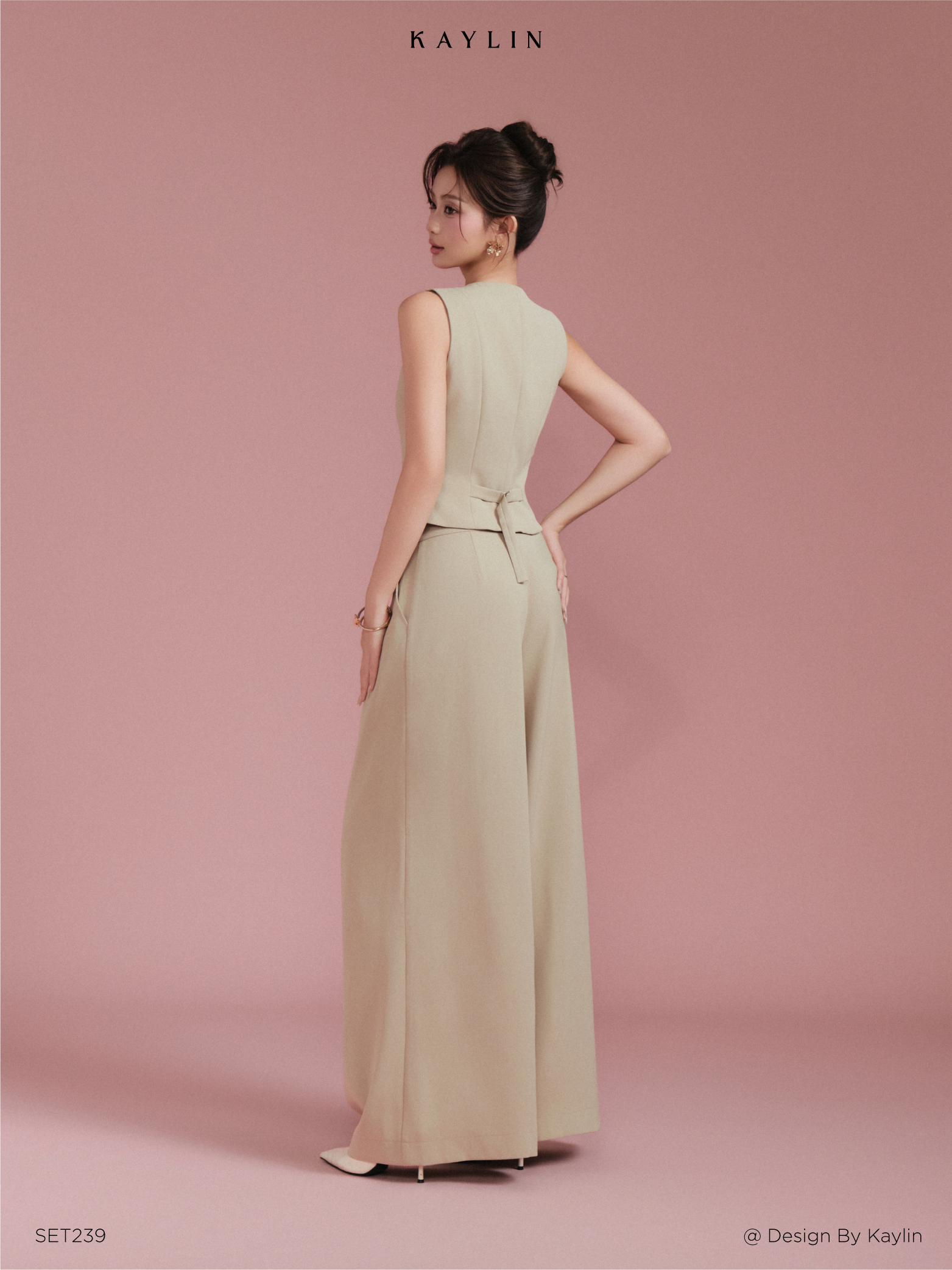 Set Ghi Lê Khóa Kéo & Quần Ống Suông Xếp Ly KAYLIN Arden Set_thumbnail_1