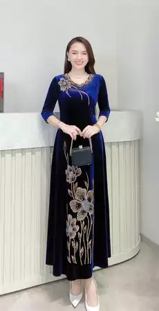 Đầm hoa dáng dài L748_thumbnail_3